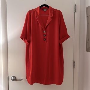 Primark Orange Shirt Dress